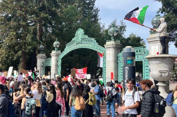 Protest at UC Berkeley