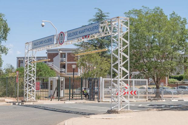 Entrance to the University of the Free State, Bloemfontein, South Africa