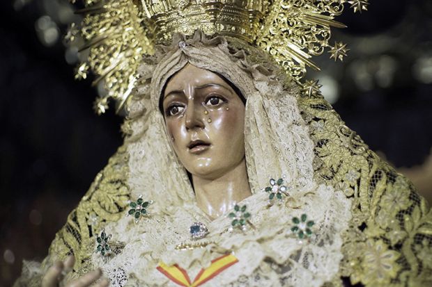 Virgin Mary sculpture