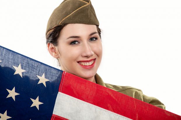 US woman in army uniform US woman in army uniform