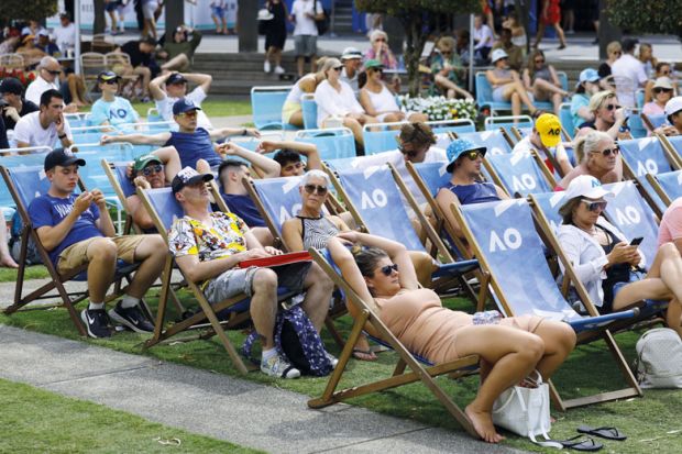 Spectators relax at Garden Square, Melbourne to illustrate Accord timeline risks entrenching ‘perverse’ funding rules