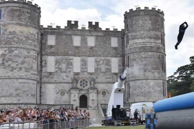 Rodrigo Perez gets fired from a Human Cannonball Rodrigo Perez gets fired from a Human Cannonball to illustrate Stay together or go alone? National pay bargaining reconsidered