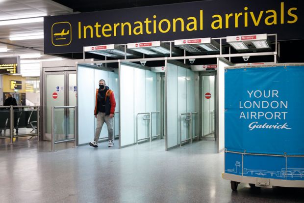 International arrivals at Gatwick Airport to illustrate UK ‘becoming less attractive to researchers’, visa data suggest