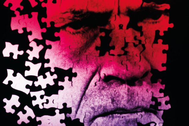 A jigsaw of a frowning man's face as a metaphor for Please don’t let me be  misunderstood.