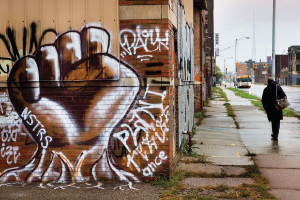 Motor City no more: many neighbourhoods in Detroit remain distressed since the demise of the automobile industry Motor City no more: many neighbourhoods in Detroit remain distressed since the demise of the automobile industry