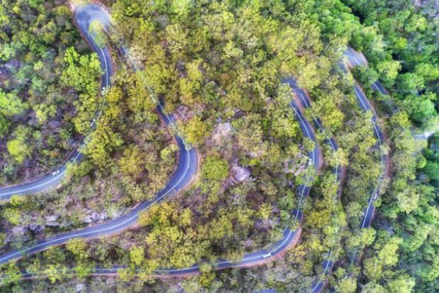 A winding road in Australia