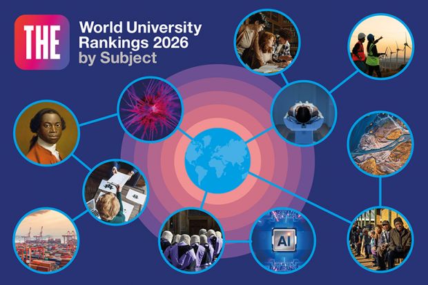 World University Rankings 2026 by Subject logo with pictures for each subject, to illustrate the methodology. World University Rankings 2026 by Subject logo with pictures for each subject, to illustrate the methodology.