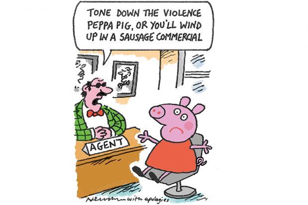 Cartoon of pig