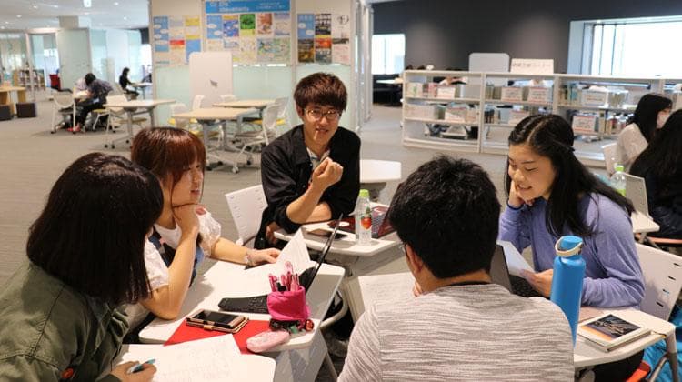 Students at Kyushu University