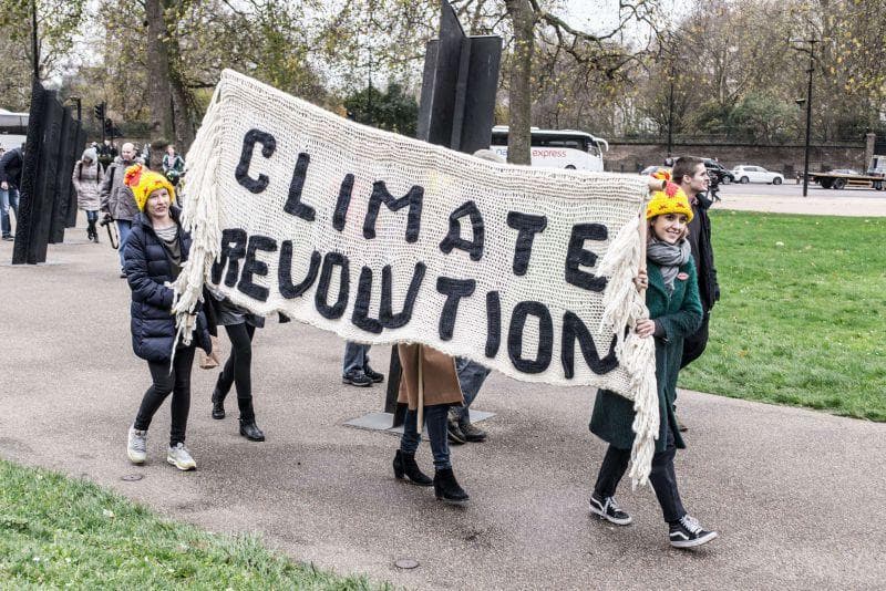 Climate change protest in London