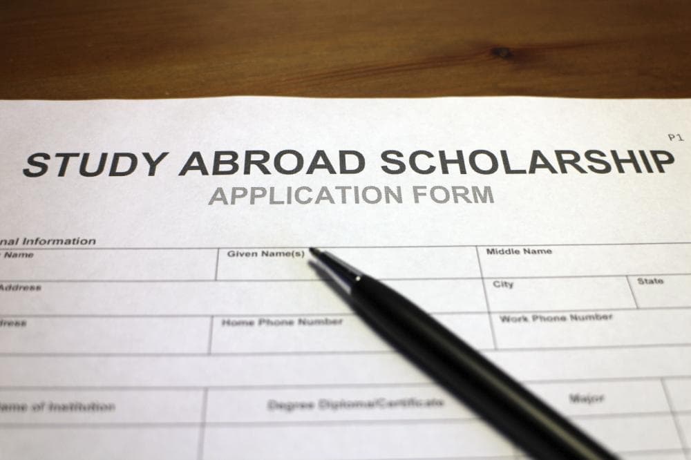 Study abroad scholarship form