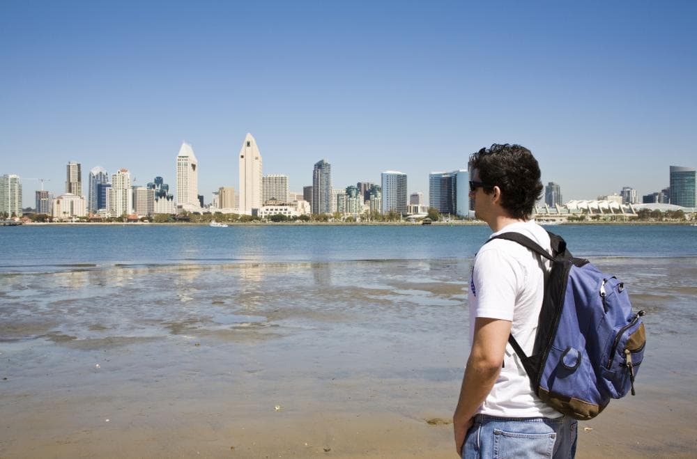Man looking at San Diego