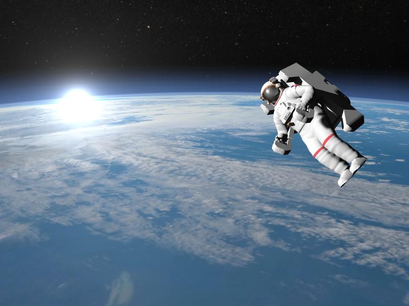 Astronaut 3D illustration