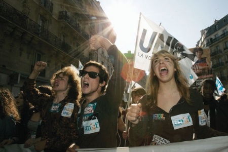 Academic trade union demonstrators