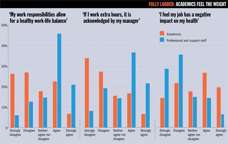 Fully loaded: academics feel the weight