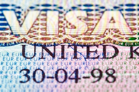 UK visa (detail)